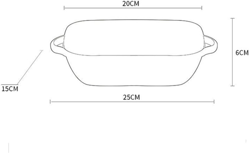 Baking Dish Ceramic Baking Dish,Creative Western Food Baking Tray Rectangular Ceramic Oven Bakeware,Bleware，Ceramic Casserole for Cooking bakeware - Image 2