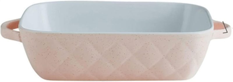 Baking Dish Ceramic Baking Dish,Creative Western Food Baking Tray Rectangular Ceramic Oven Bakeware,Bleware，Ceramic Casserole for Cooking bakeware