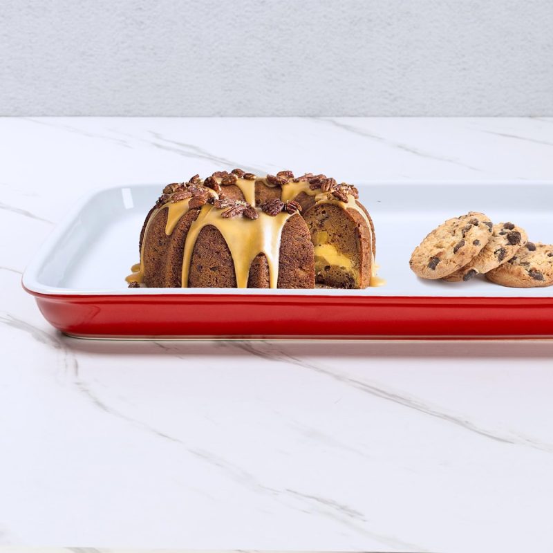 15.75 IN Large Baking Sheet – Stoneware Cookie Sheet & Baking Tray, Oven Safe Baking Trays for Oven - Image 2