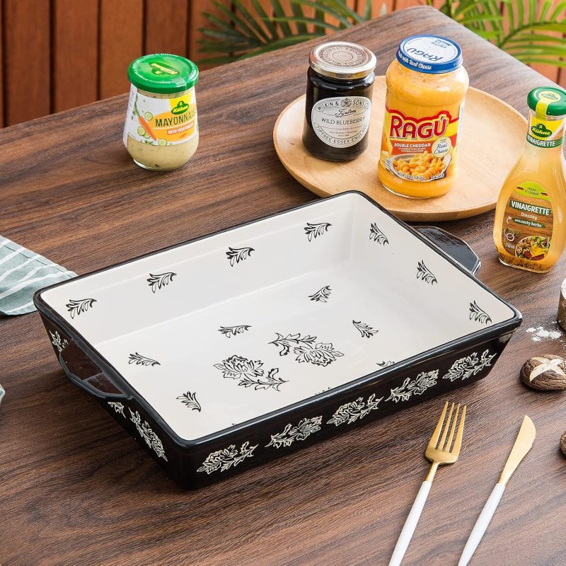 Casserole Dish Baking Dish Ceramic Lasagna Pan Bakeware Sets Baking Dishes 13x9 Baking Dish - Image 2